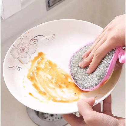 Double-Sided Dishwashing Sponges for Household Cleaning