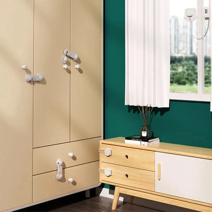 Children's Locker Lock for Baby Safety, Protects Drawers, Cabinets, Doors, and Refrigerators from Pinching