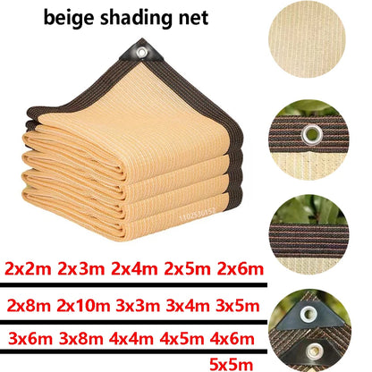 Outdoor Garden Sunshade Net - HDPE UV Protection for Terrace and Camping