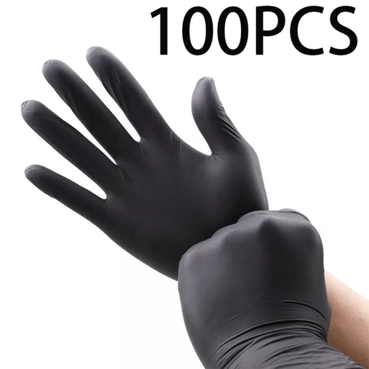 Disposable Black Nitrile Gloves for Household Cleaning, Gardening, and Kitchen Safety