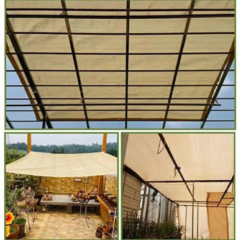 Outdoor Garden Sunshade Net - HDPE UV Protection for Terrace and Camping