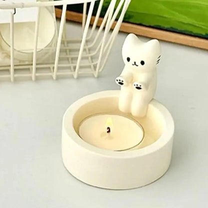 Cute Kitten Candle Holder