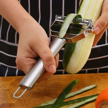 Multifunctional Stainless Steel Kitchen Peeler for Vegetable and Fruit Slicing