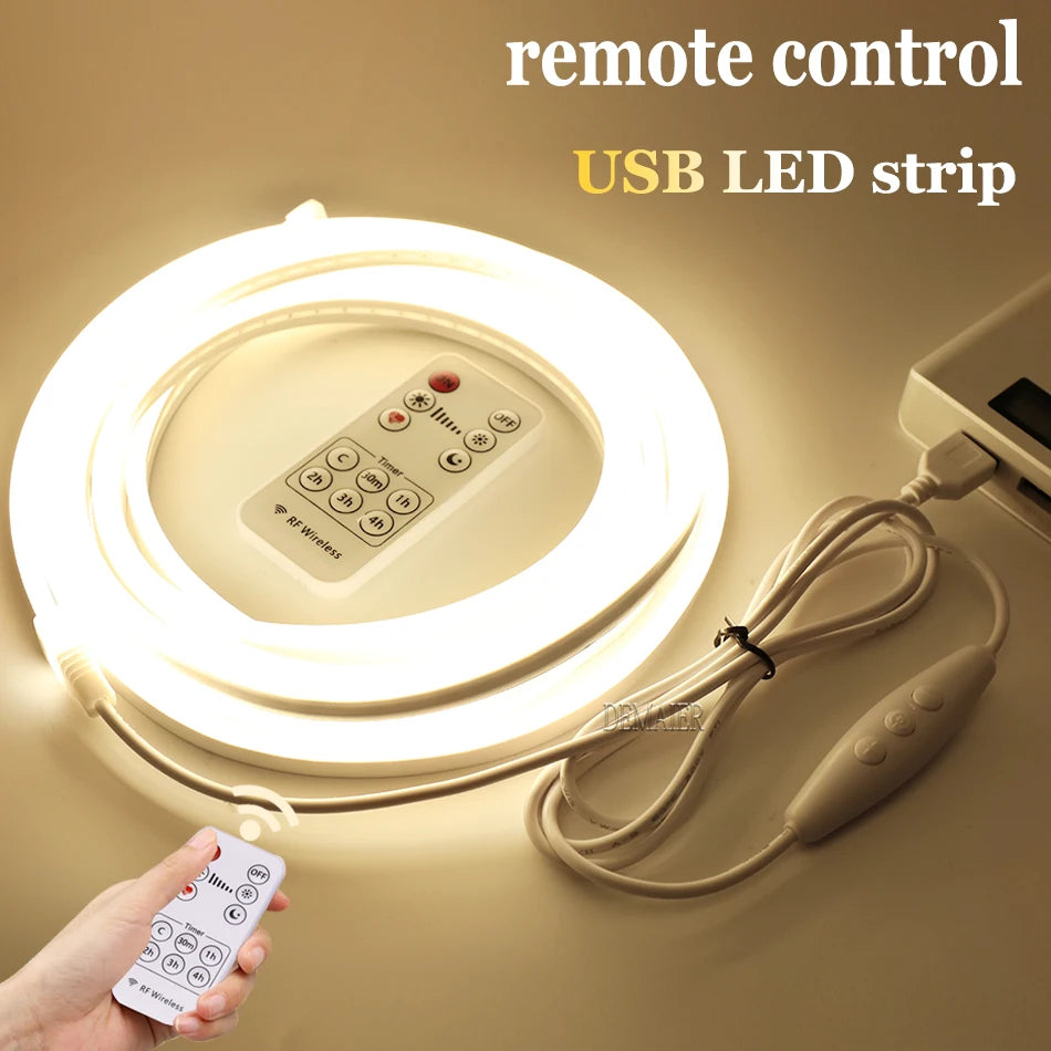 USB PIR Motion Sensor LED Strip with Hand Sweep On/Off and RF Remote Control