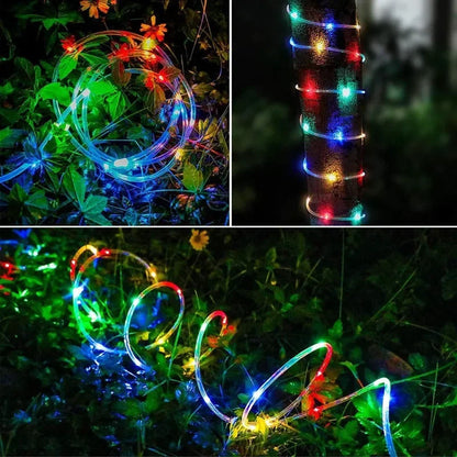 300 LED Solar Rope Light - Waterproof Fairy String Lights