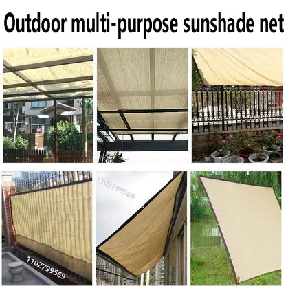 Outdoor Garden Sunshade Net - HDPE UV Protection for Terrace and Camping