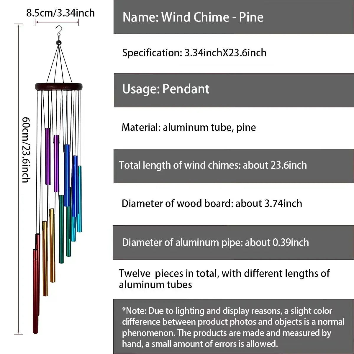 Handcrafted Aluminum Alloy Wind Chimes