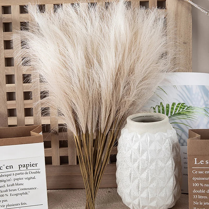 Fluffy Pampas Grass Boho Decor Fake Plant