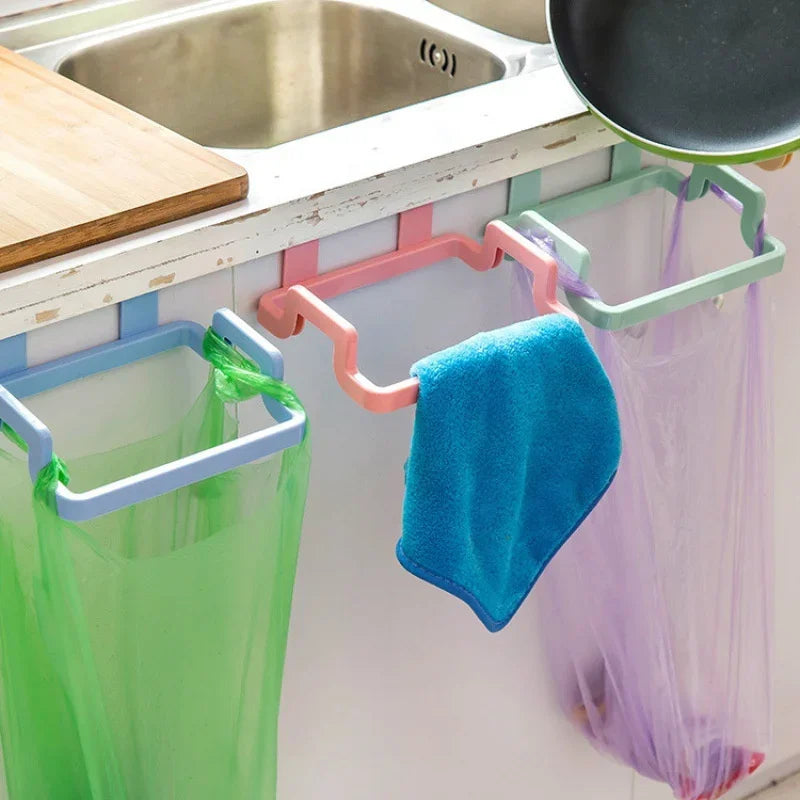 Kitchen Cabinet Door Trash Bag Holder