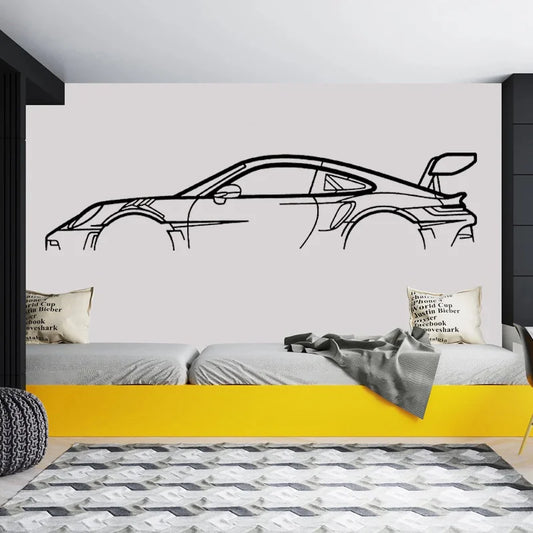 Car Silhouette Wall Art Sticker