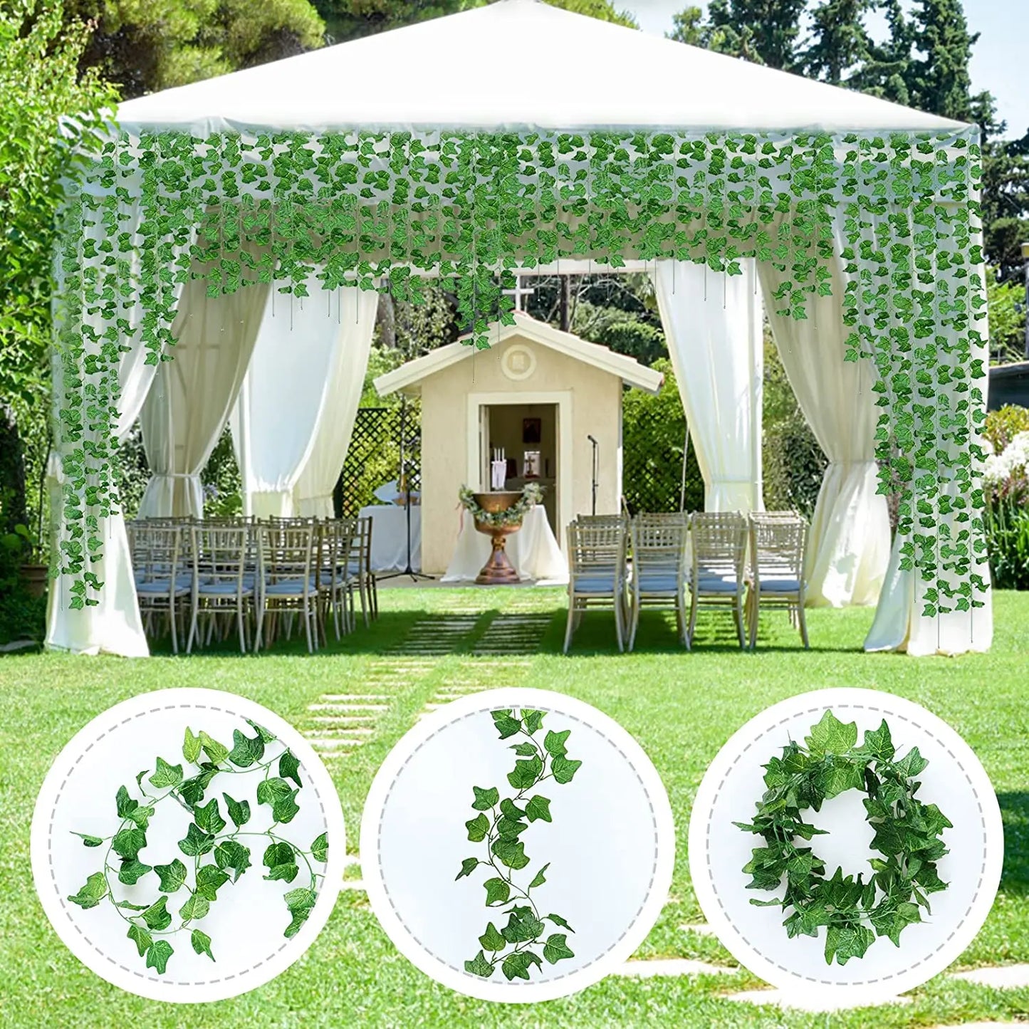 2.1m Artificial Green Ivy Garland Wall Hanging Vine