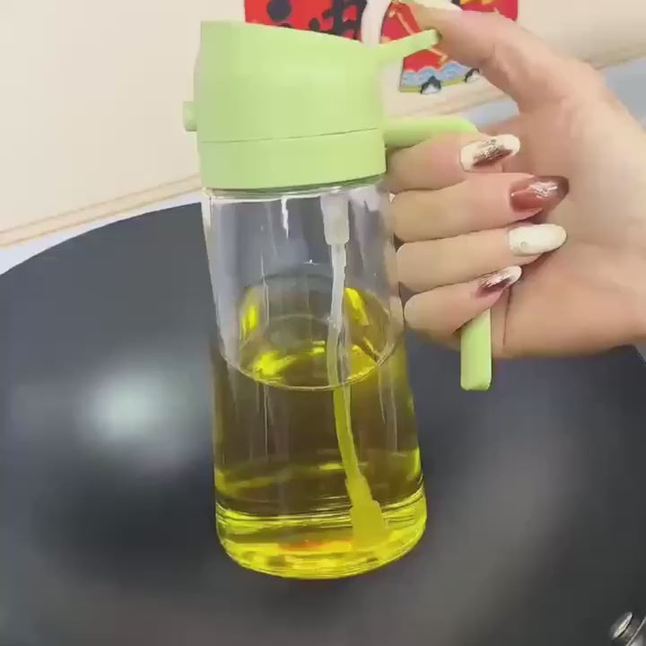 Video for Dual-function 500ml Spray Oil Sprayer and pouring Bottle