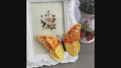 Double Layer Butterfly Wall Stickers